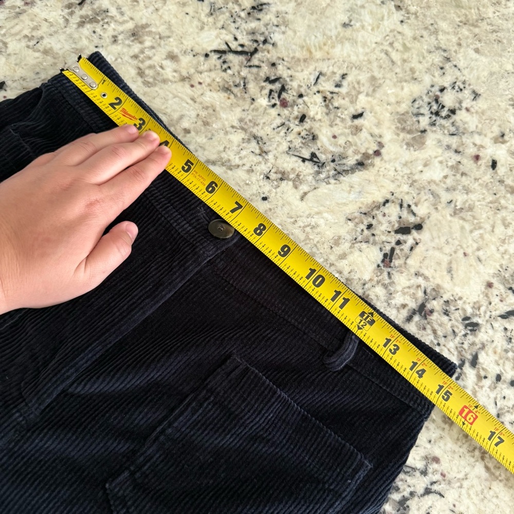 Sezane The 70's Trousers Navy Blue Corduroy EU 40 US 8 - Picture 9 of 16
